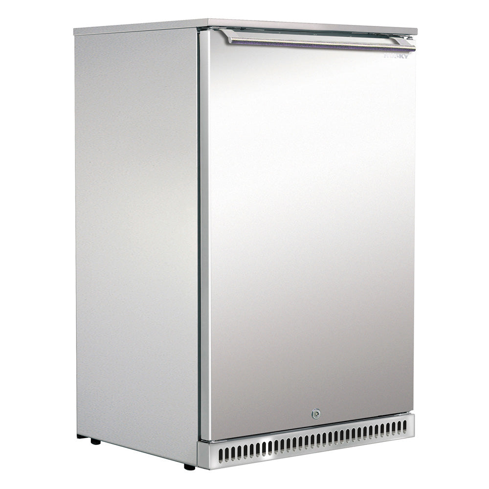 Husky 118L Single Solid Door Alfresco Outdoor Drinks Chiller in Stainless Steel ALFC1SD840