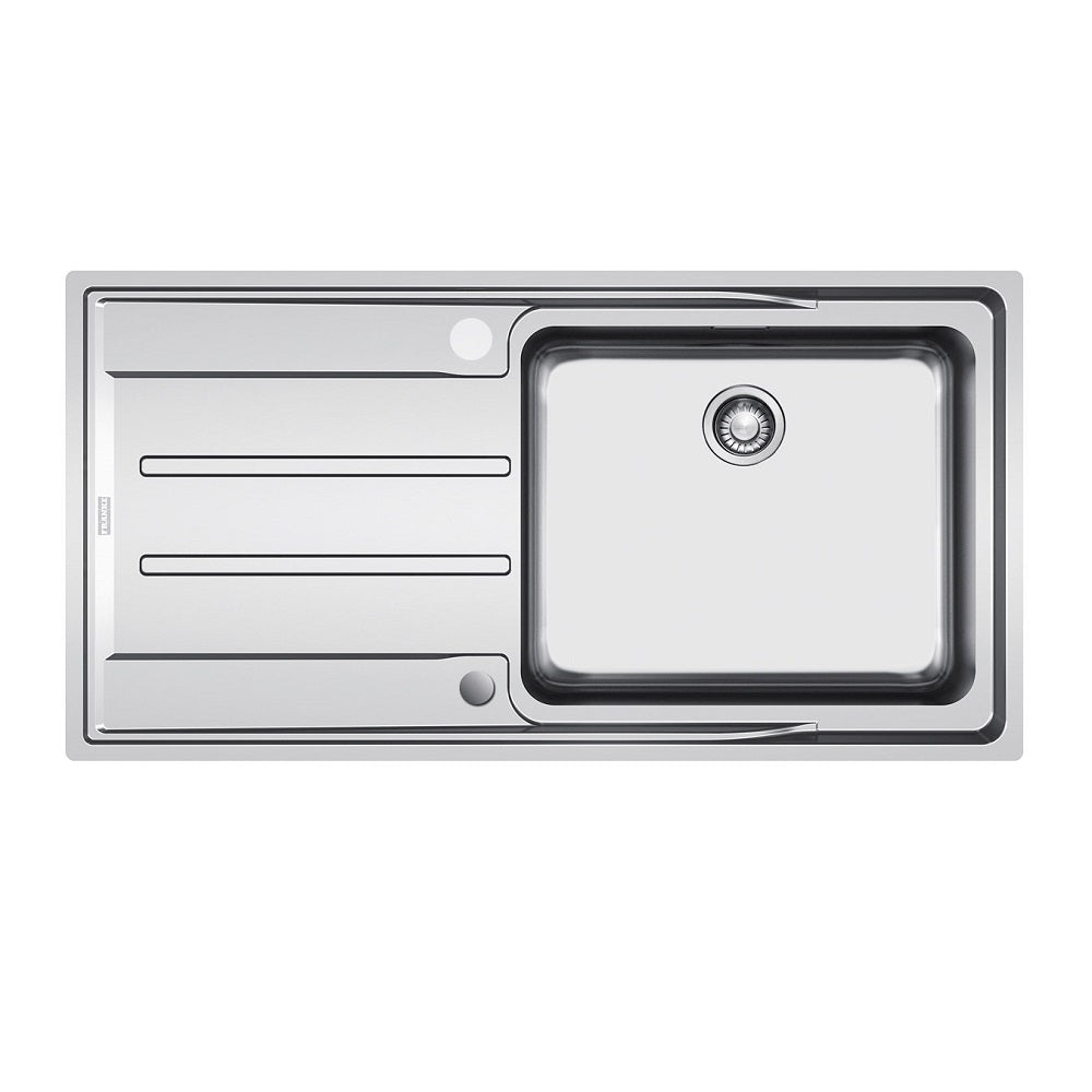Franke Aton Single Bowl Sink Left Hand Drainer Stainless Steel, ANX211LHD