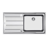 Franke Aton Single Bowl Sink Left Hand Drainer Stainless Steel, ANX211LHD