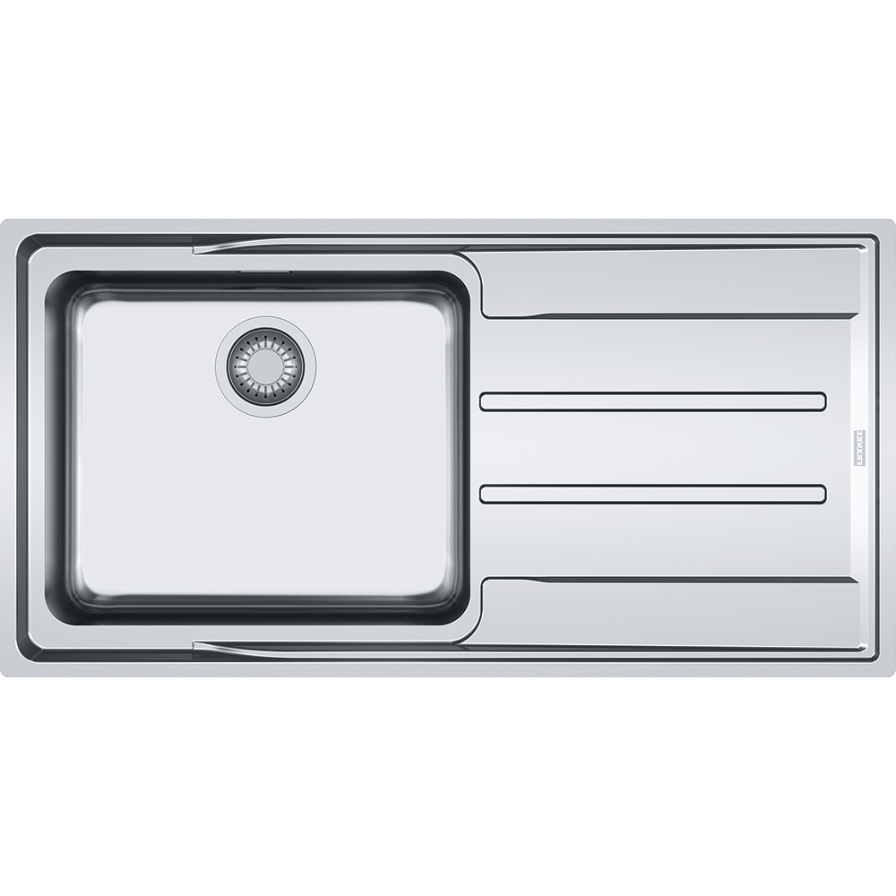 Franke Aton Single Bowl Sink- Right Hand Drainer - Stainless Steel, ANX211RHD