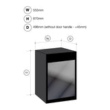 Artusi AOF1SBM5 115L Outdoor Beverage Chiller, Black