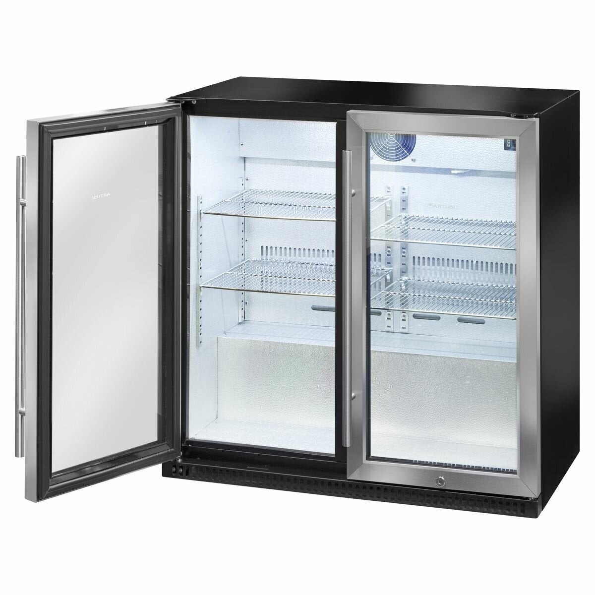 Artusi AOF2M5 Double Door Outdoor Refrigerator, Stainless Steel