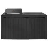 Artusi AOKP3INFTNF Piazza 3-Burner Outdoor Kitchen with Integrated Beverage Cooler