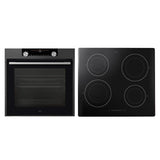 ASKO 60cm Anthracite Electric Oven & Induction Cooktop Bundle, ASKO02 - New Clearance