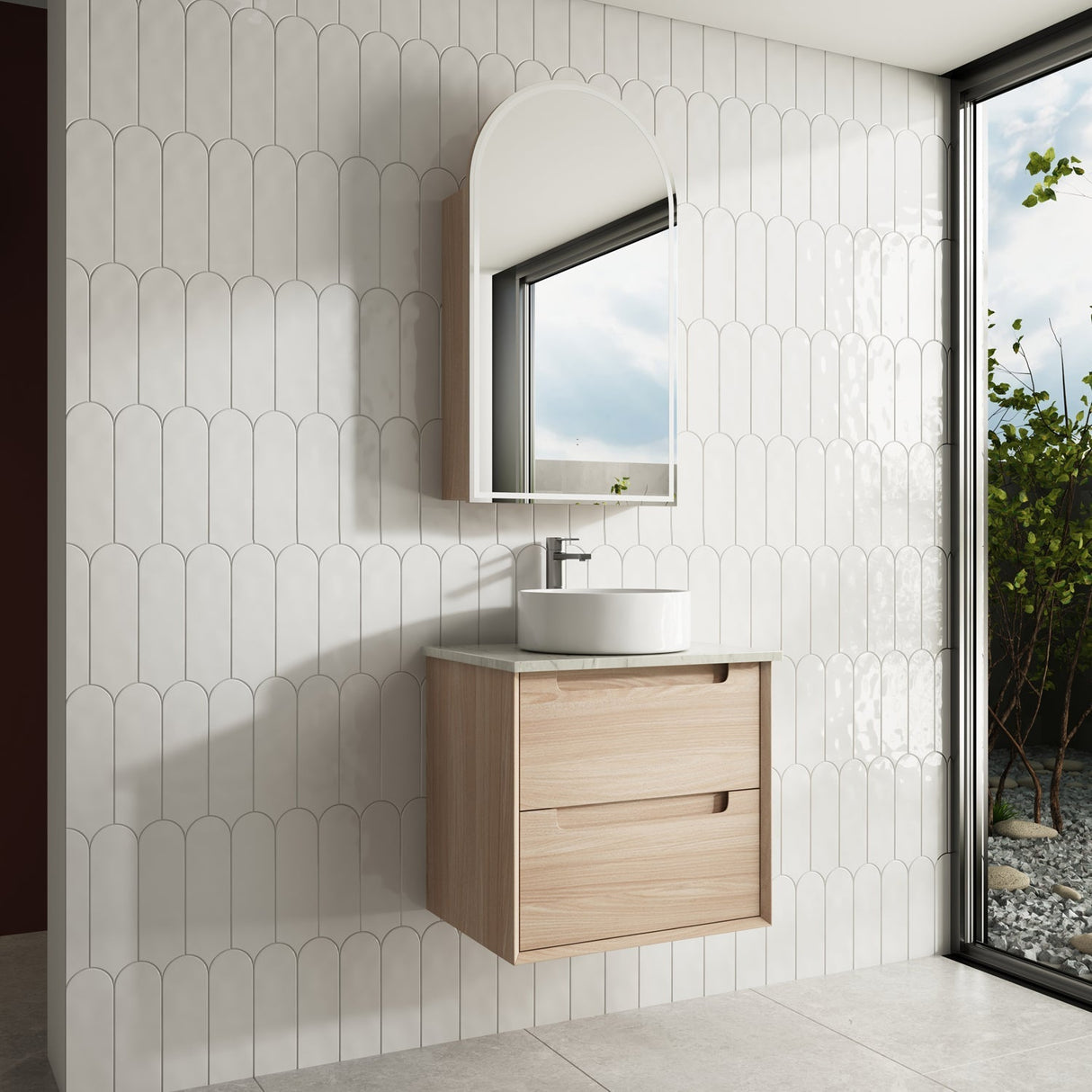 Aulic 600mm Ainsley Wall Hung Vanity CAWH54-750-ST Cabinet Only Vanity Units