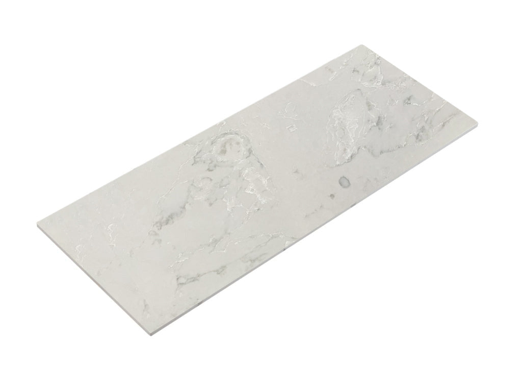 Aulic 900mm Verona Mark II White Fluted Wall Hung Vanity CAWH412-900-ST Alpine Stone Top Vanity Units