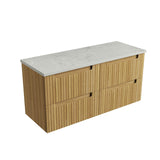 Aulic 1200mm Lovina Tier Wall Hung Vanity CAWH55-1200 Alpine - Stone Top Vanity Units