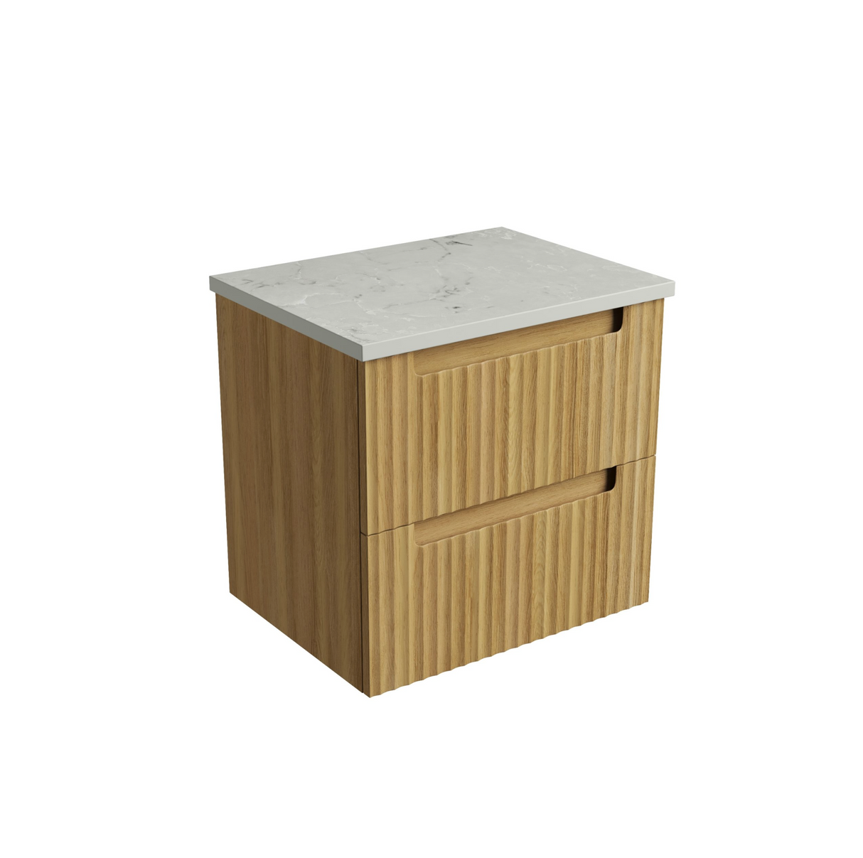 Aulic 600mm Lovina Tier Wall Hung Vanity CAWH55-600 Alpine - Stone Top Vanity Units
