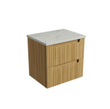 Aulic 600mm Lovina Tier Wall Hung Vanity CAWH55-600 Alpine - Stone Top Vanity Units