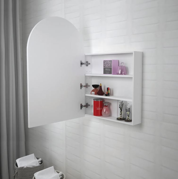 Otti ARSV9060 Archie 900mm Matte White Shaving Cabinet