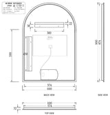Otti LED-AR9060N LED Archie 900x600mm Mirror