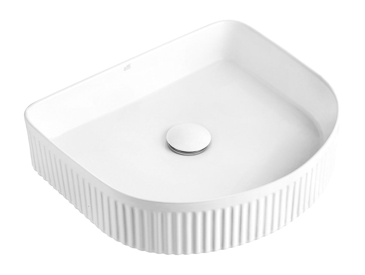 Otti OT4136C Archie 415x365x100 Fluted Above Counter Basin