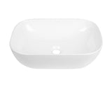 Otti IS4096 Artis O'96 455x325x135 Gloss White Oval Above Counter Basin Ultra Slim