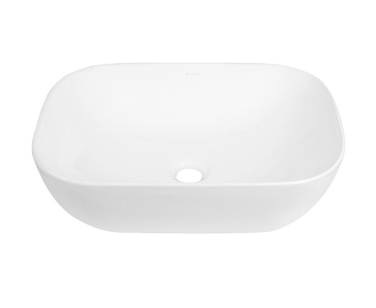 Otti IS4096MW Artis O'96 455x325x135 Matte White Oval Above Counter Basin Ultra Slim