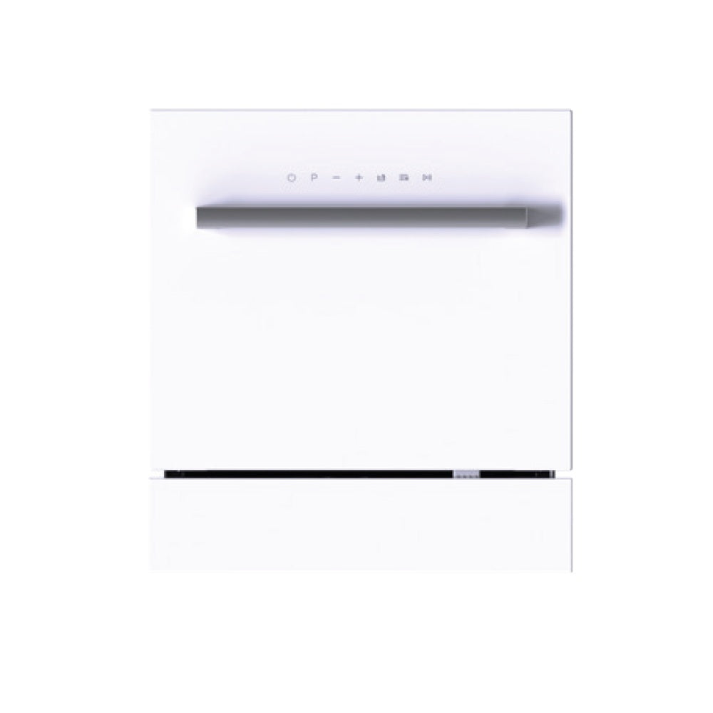Artusi ADW5608W Built-In 60cm Dishwasher, White Glass