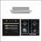 Baumatic 60cm Black Glass Appliance Package BA01