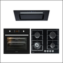 Baumatic 60cm Black Glass Appliance Package BA02