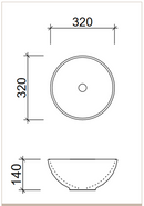 Timberline Rose BAS32RO-WG Basin, Gloss White - Special Order