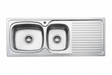 Oliveri BB1181 Lakeland 1 and 3/4 Bowl Right Hand Drainer Sink