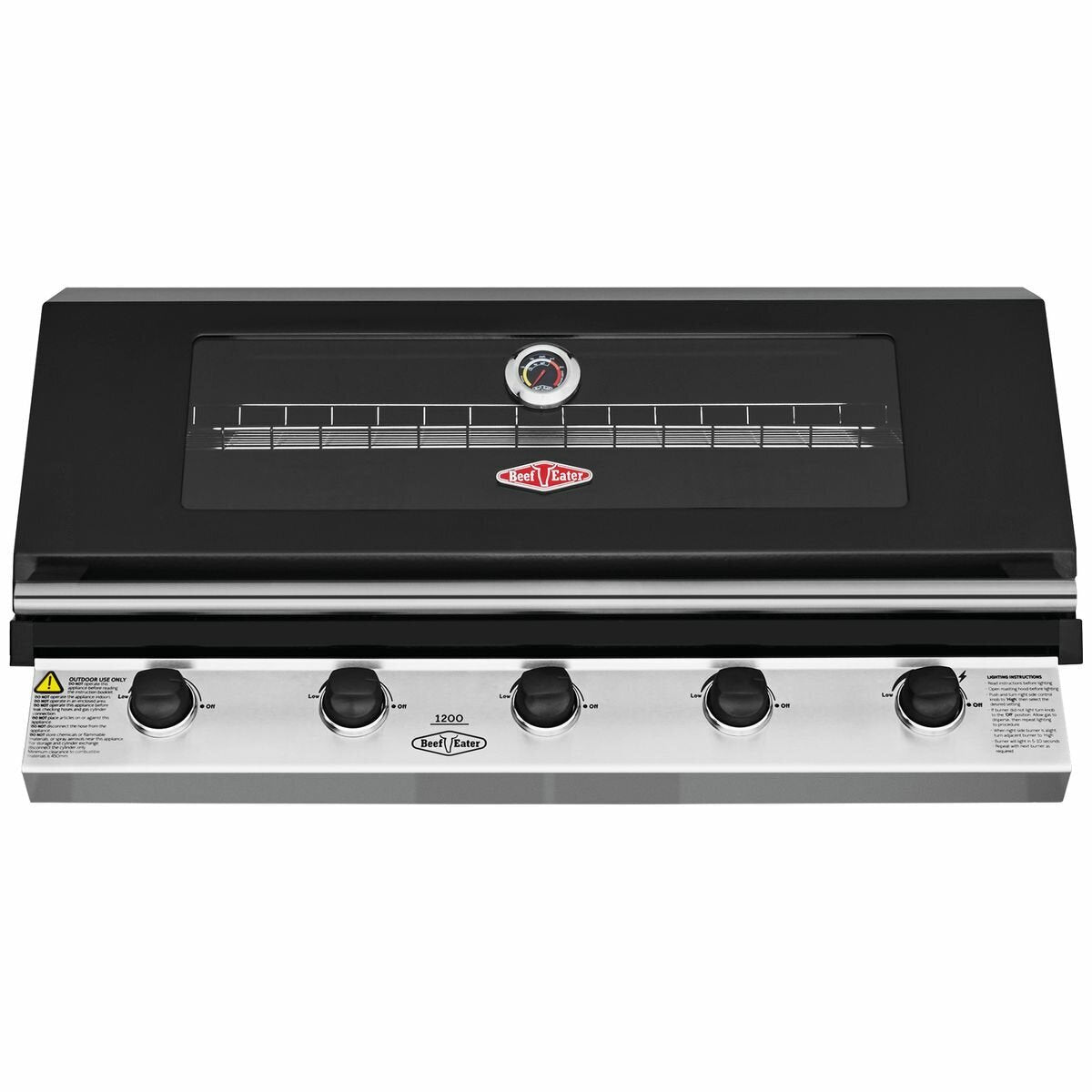 Beefeater BBG1250BB 1200 Series 5 Burner LPG Built-In BBQ - Beefeater Factory Seconds