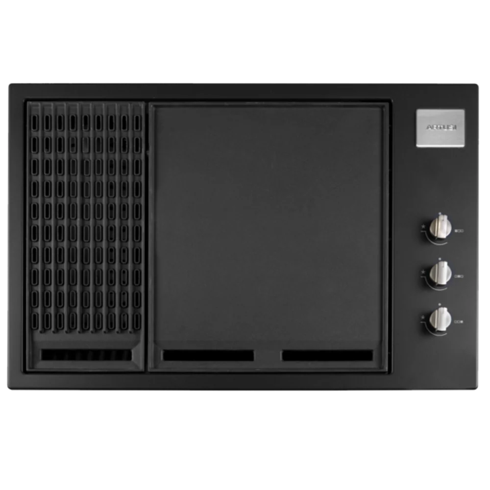 Artusi ABBQ2MB 80cm Matte Black Built-In BBQ