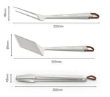 Everdure HBTOOLPDQ3 Steel Range 3 Pc Tool Set - Fork, Tong, Spatula
