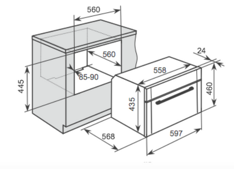 Baumatic Bcs460Ss Combination Steam Oven Electric Oven