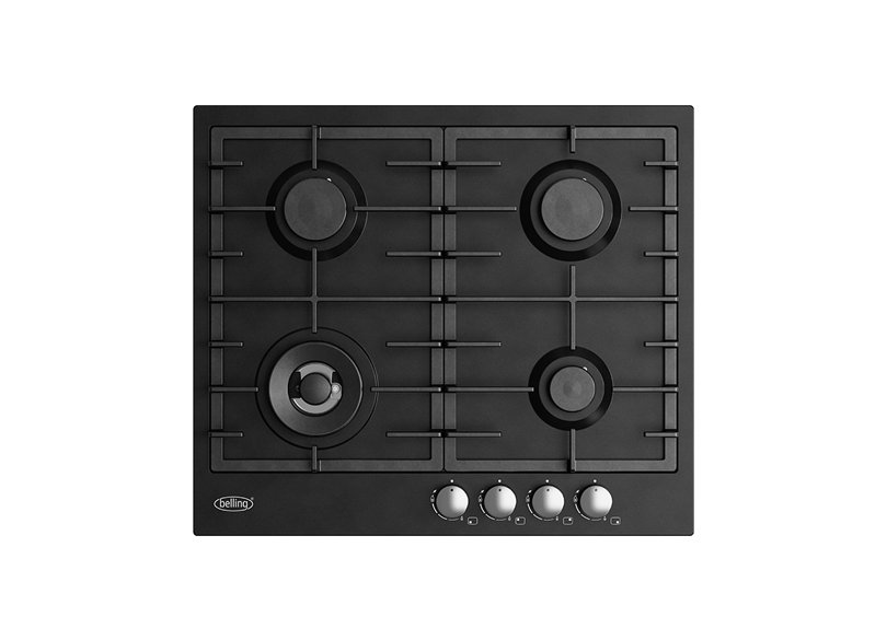 Belling BCT60GCBK 60cm Black Enamel Gas Cooktop - Clearance Discount