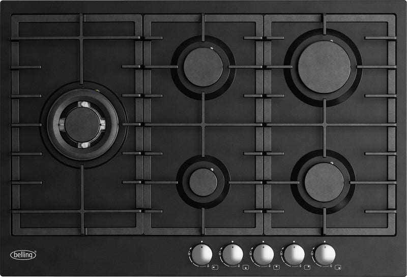 Belling Black Series - BCT75GCBK 75cm Matte Black Gas Cooktop