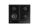 Belling BDC604BK 60cm Gas-Thru-Glass Cooktop, Black Glass