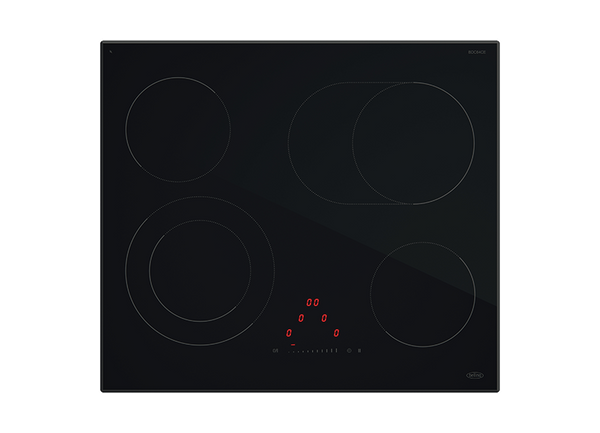 Belling BDC64CE 60cm 4 Zone Ceramic Cooktop, Black - Made in France