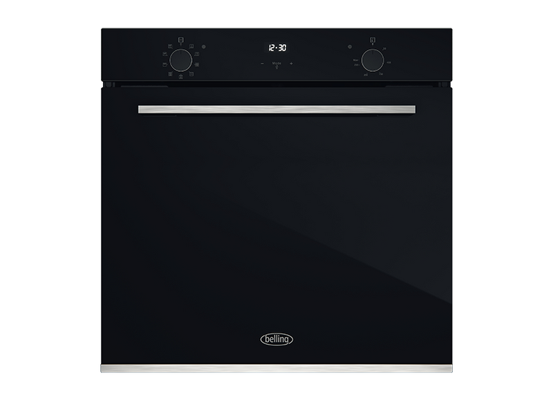 Belling BDO609BK 60cm Multifunction Black Glass Electric Oven - Ex Display Discount