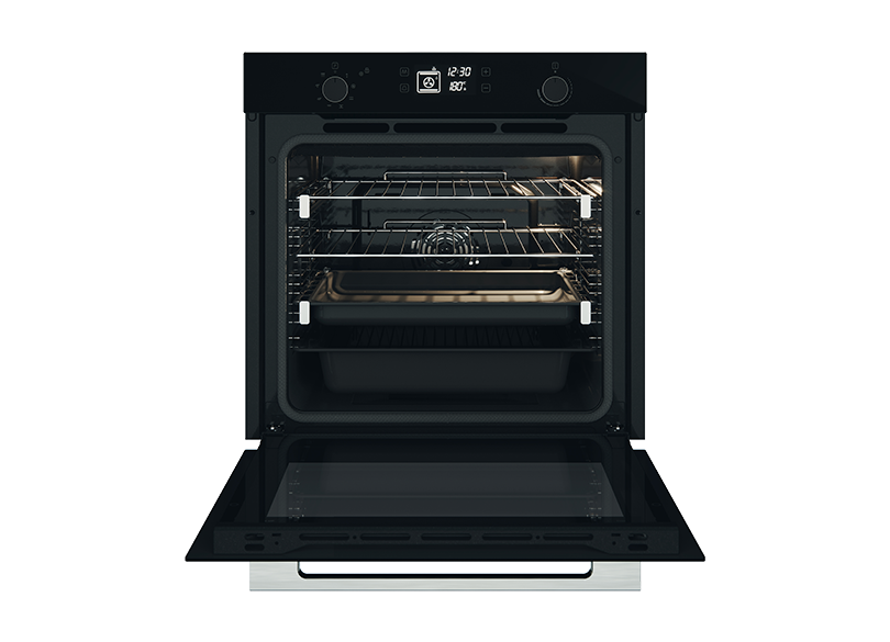Belling BDO609PYBK 60cm Pyrolytic Black Glass Electric Oven - Clearance Discount
