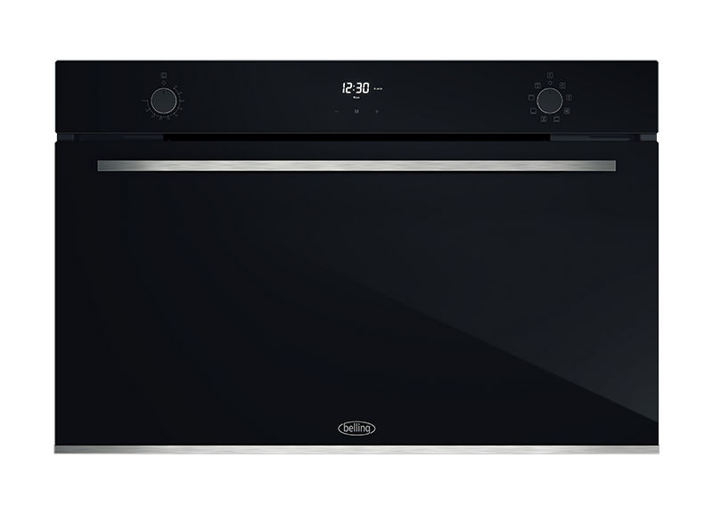 Belling BDO9608BK 90cm Built-in 8 Function Black Glass Oven - Made in Italy