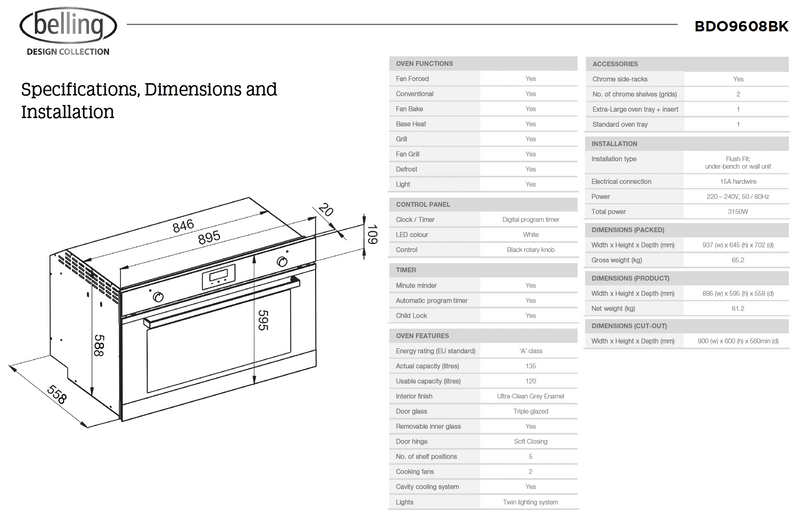 Belling 90cm Kitchen Appliance Package BE903