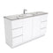 Fienza SM150CS Fingerpull Calacatta Marble Kicker 1500mm Vanity (Single Bowl) - Special Order