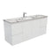 Fienza SM150ZS Fingerpull Matte Calacatta Marble Wall Hung 1500mm Vanity (Single Bowl) - Special Order