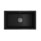 Seima 191037 Oros Arqstone Sink, Abovemount/Undermount No Taphole, Black, 752 x 440mm