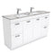 Fienza SM150NKWD Unicab Calacatta Marble Kicker 1500mm Vanity (Double Bowl) - Special Order