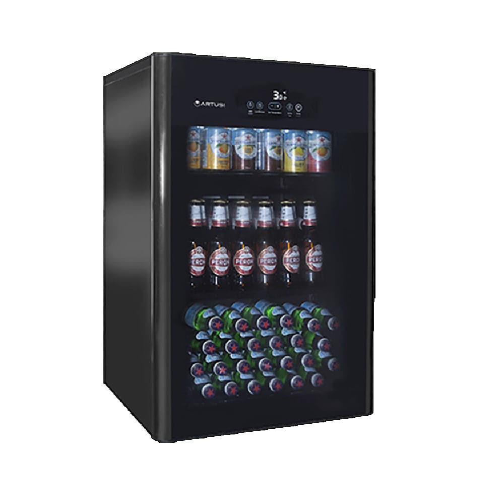 Artusi ABC1B Freestanding Beverage Centre, Glass Door, Black