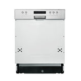 Artusi ADWSI601X Semi integrated Dishwasher, Stainless Steel
