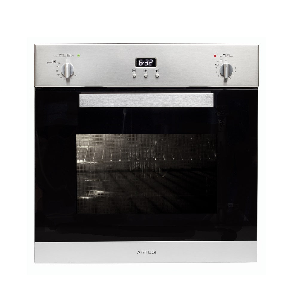 Artusi AO650GG 60cm Built in Gas Oven, Stainless Steel