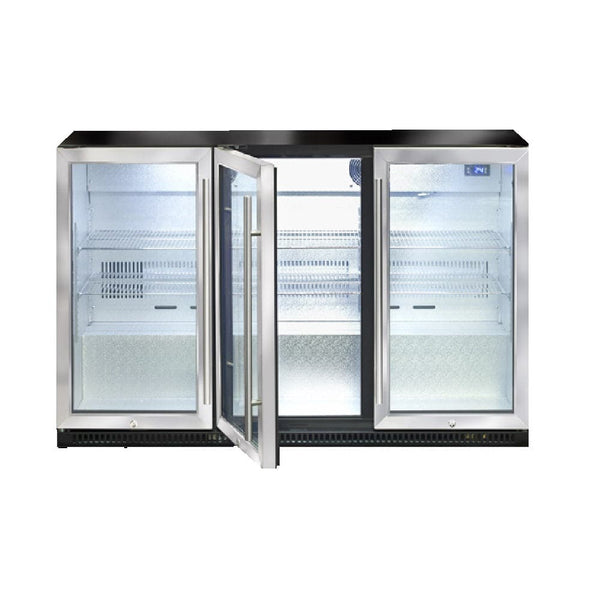 Artusi AOF3S 3 Door Outdoor Refrigerator, Stainless Steel