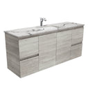 Fienza SM150XS Edge Industrial Calacatta Marble Wall Hung 1500mm Vanity (Single Bowl) - Special Order