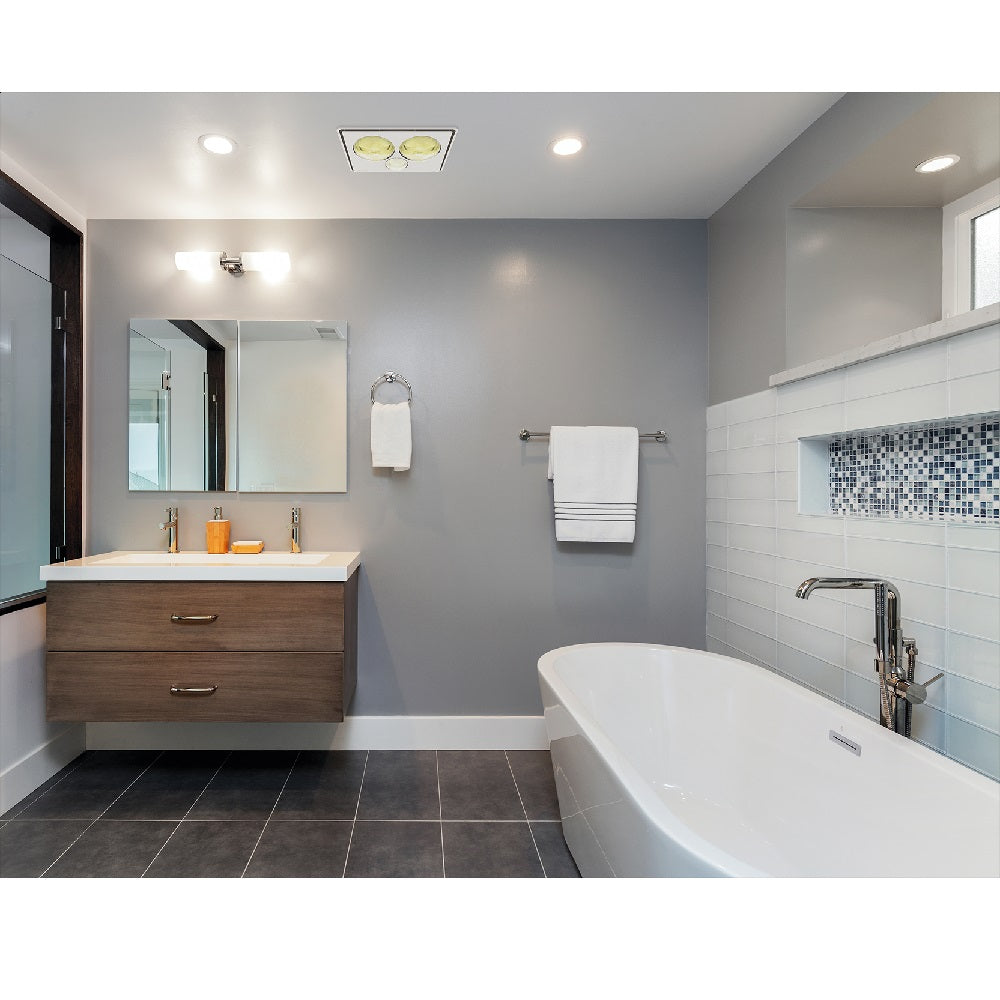 IXL 11323 Bathroom Lighting Classic Tastic Vivid Heater, Fan & Light 3 in 1 White - Special Order