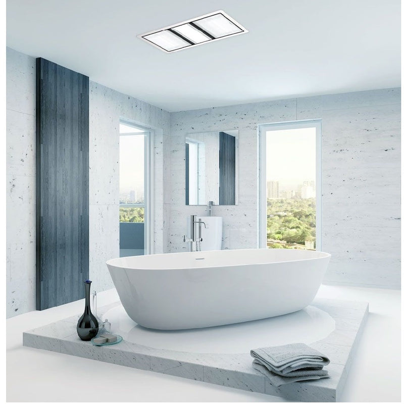 IXL 32411 Bathroom Lighting Premium Tastic Luminate Dual Heater, Fan & Light White Fascia - Special Order