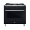 Belling BDU958DBK 90cm Dual Fuel Upright Cooker, Black - Ex Display Discount