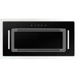 Schweigen BGUM-6B 60cm Undermount Black Rangehood, Black Glass