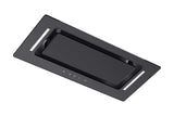 Schweigen BGUM-6B 60cm Undermount Black Rangehood, Black Glass