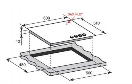 Baumatic Bhg690Ss Gas Cooktop